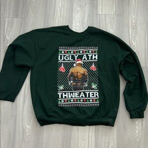 Green Ugly Christmas Sweater Mike Tyson